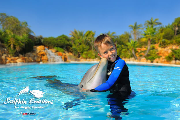 Nadar con delfines en Zoomarine Algarve Portugal