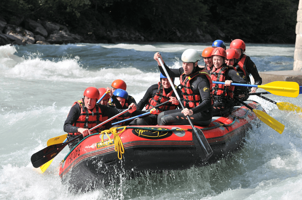 acompañantes rafting